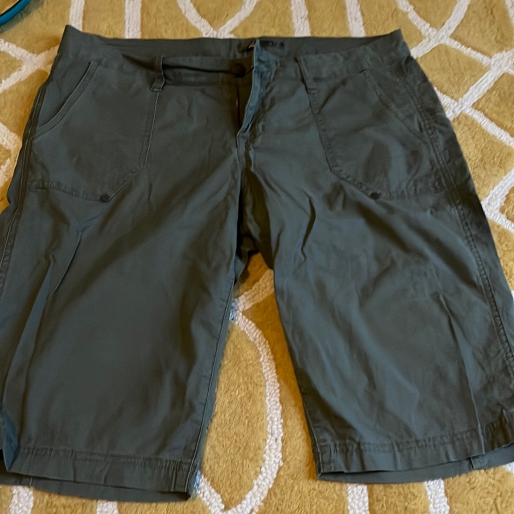 Prana green hiking shorts